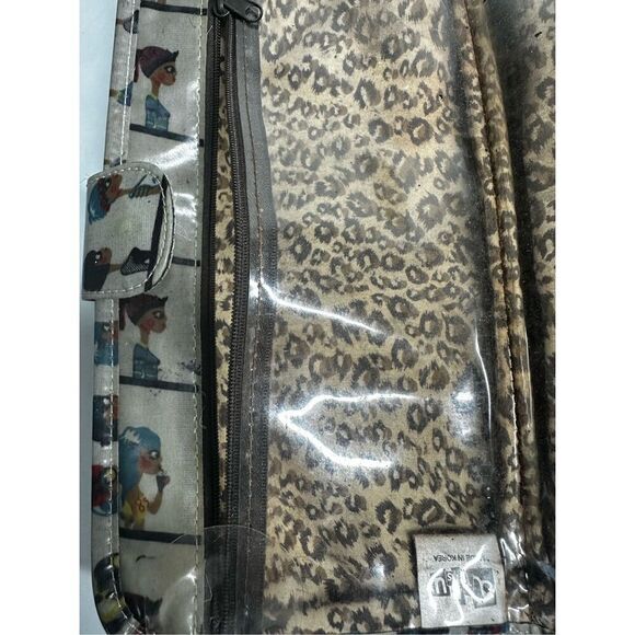 Rare Arisu Cosmetics Toiletries Fold Bag Gray - Picture 4 of 9